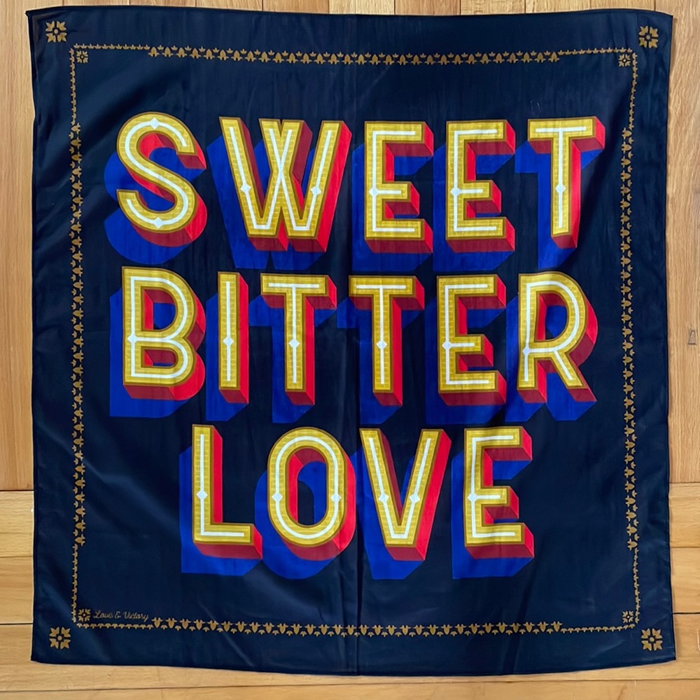 Negroni inspired handkerchief from Love & Victory